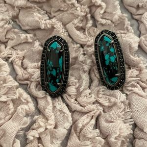 Kendra Scott elongated hexagon earrings